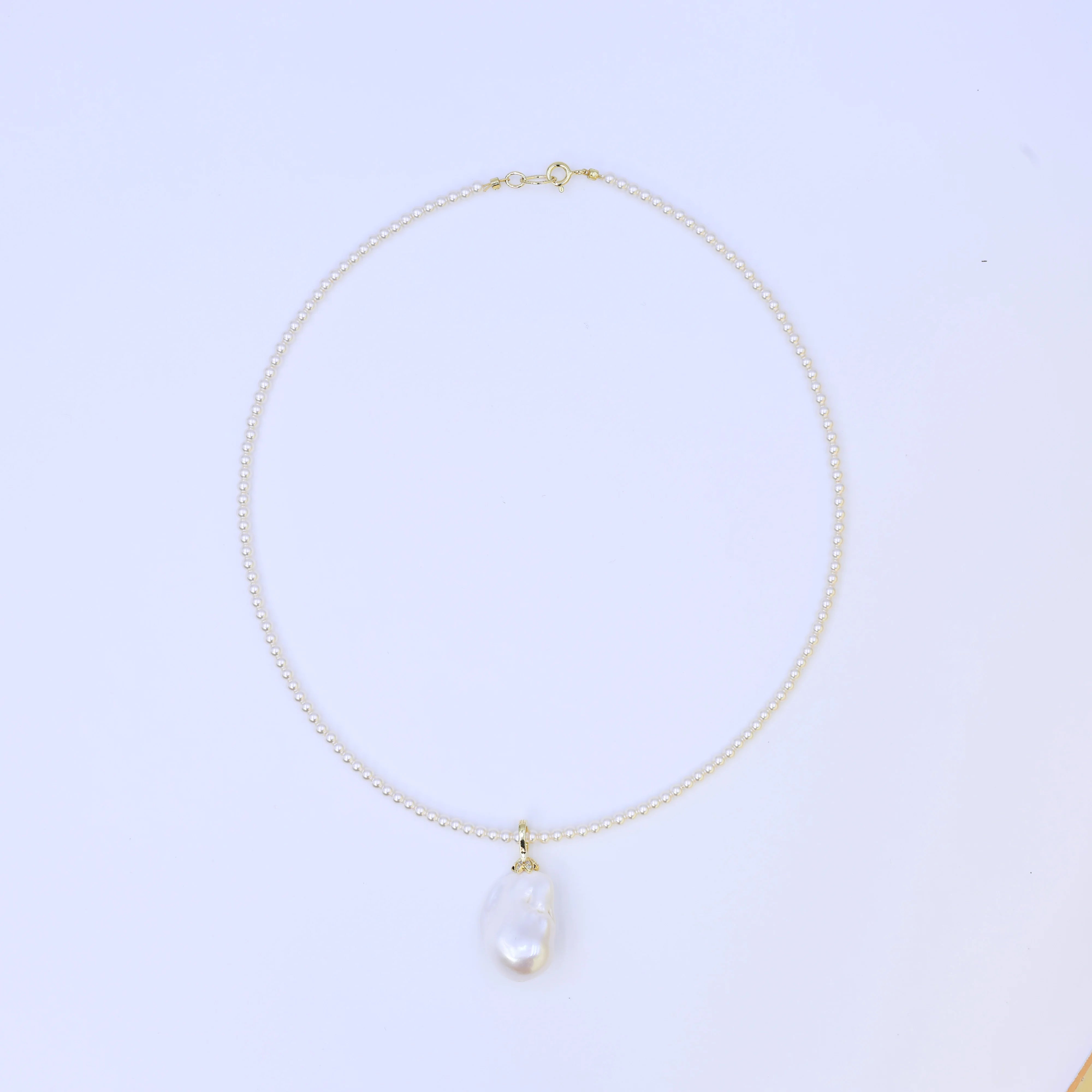 DIY Design Natural Freshwater Pearl Baroque Pearl Pendant Necklace for High end Women's Necklace Luxurious and elegant styles
