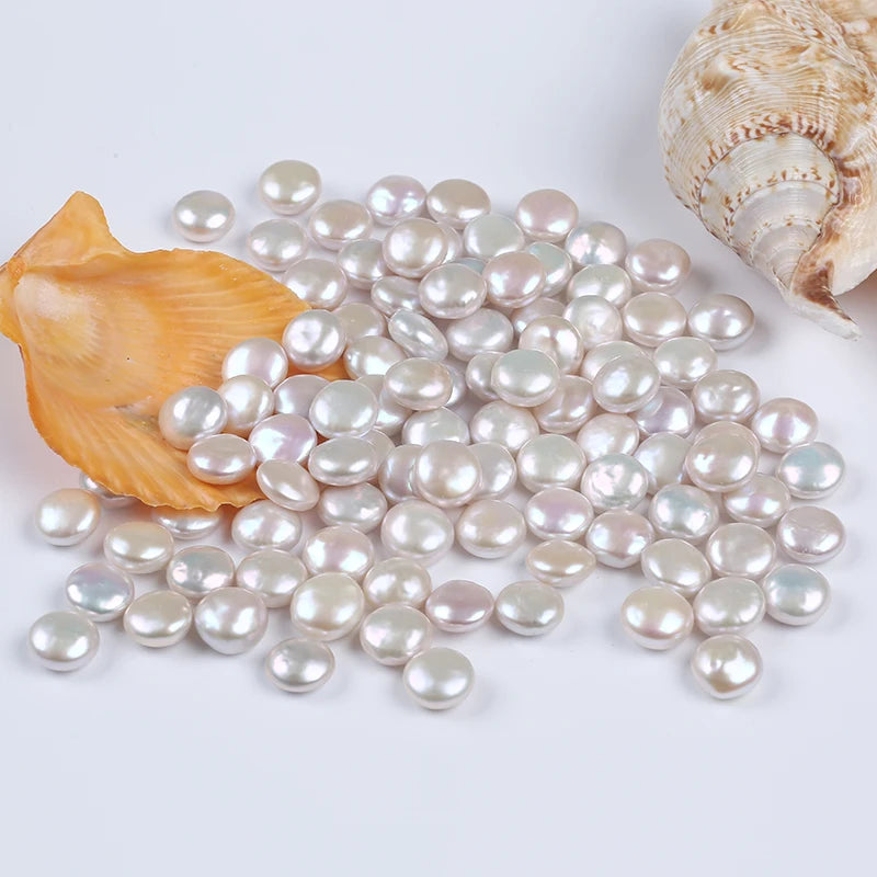 High Quality 8-10mm White Pearl round Shape Bead Good Luster Natural Freshwater Pearl Advanced DIY Jewelry Accessories