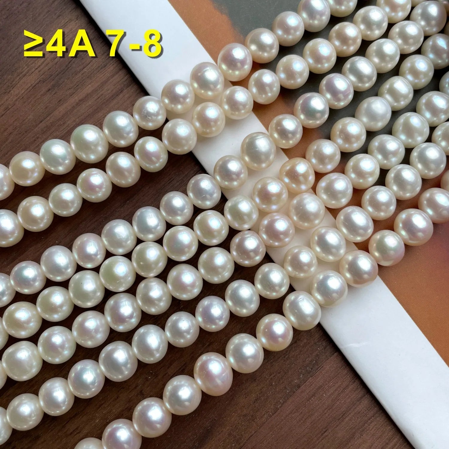 4A Quality 7-8mm Bulk Freshwater Natural Pearl High End DIY Jewelry Making Pearls High Gloss and High Roundness