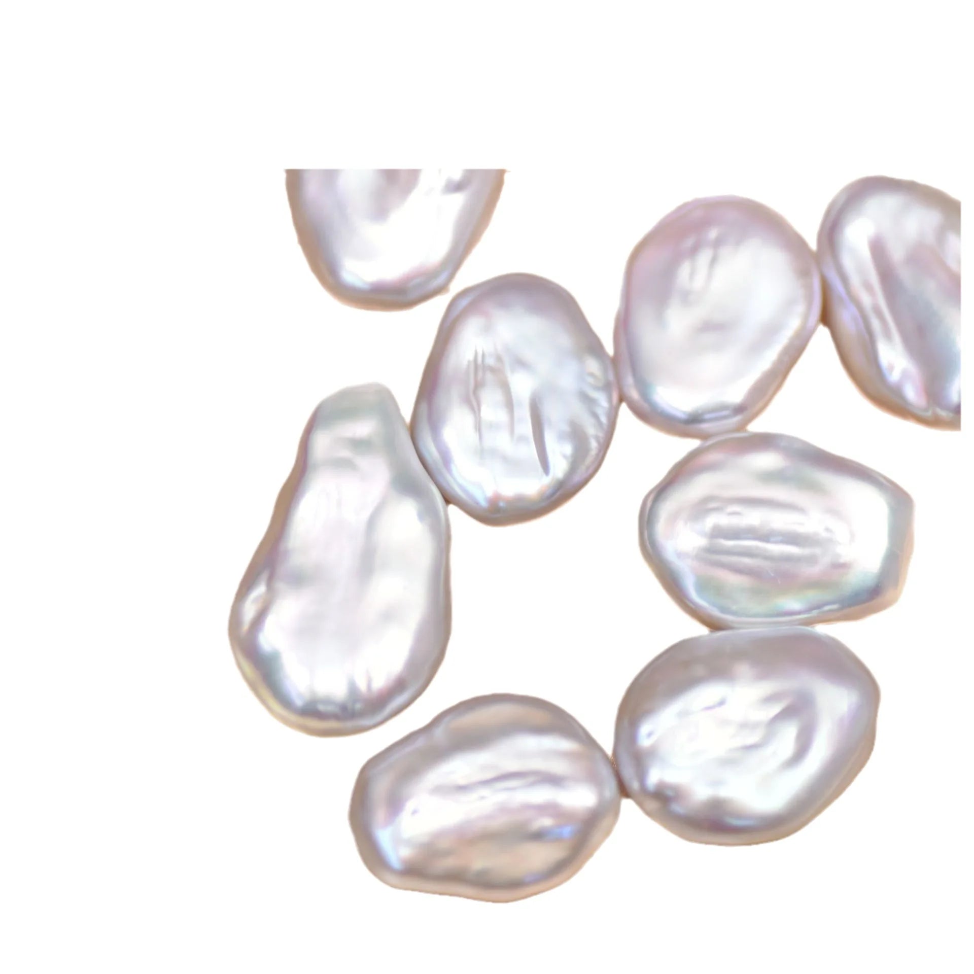 17-23mm Large Cultured Natural White Freshwater Loose Baroque Pearl with Good Luster for DIY Jewelry Making