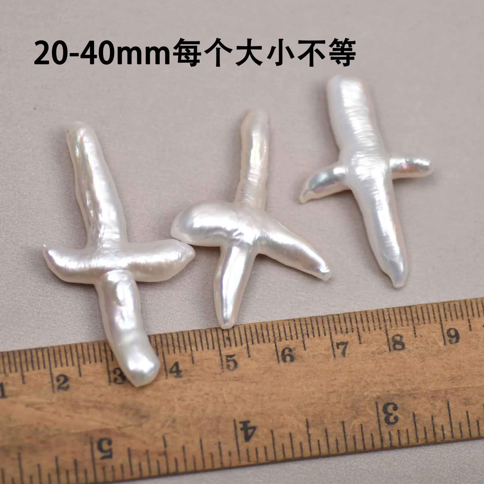 Wholesale Natural Cultured Cross Shaped Pearls Beads White Pink Freshwater Pearl for Jewelry round Baroque Shaped Loose Pearls