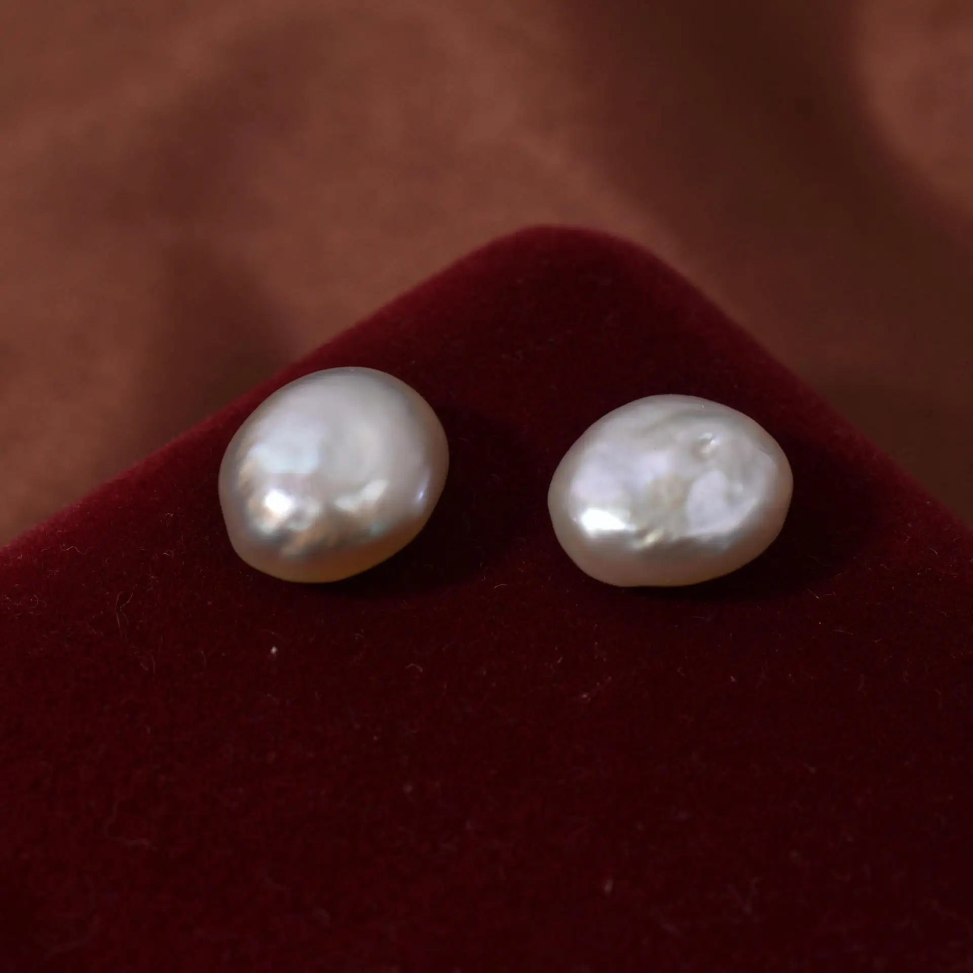 2pcs 12mm Big Baroque Nature Freshwater Pearl High Luster DIY Jewelry for Making Pair two pieces