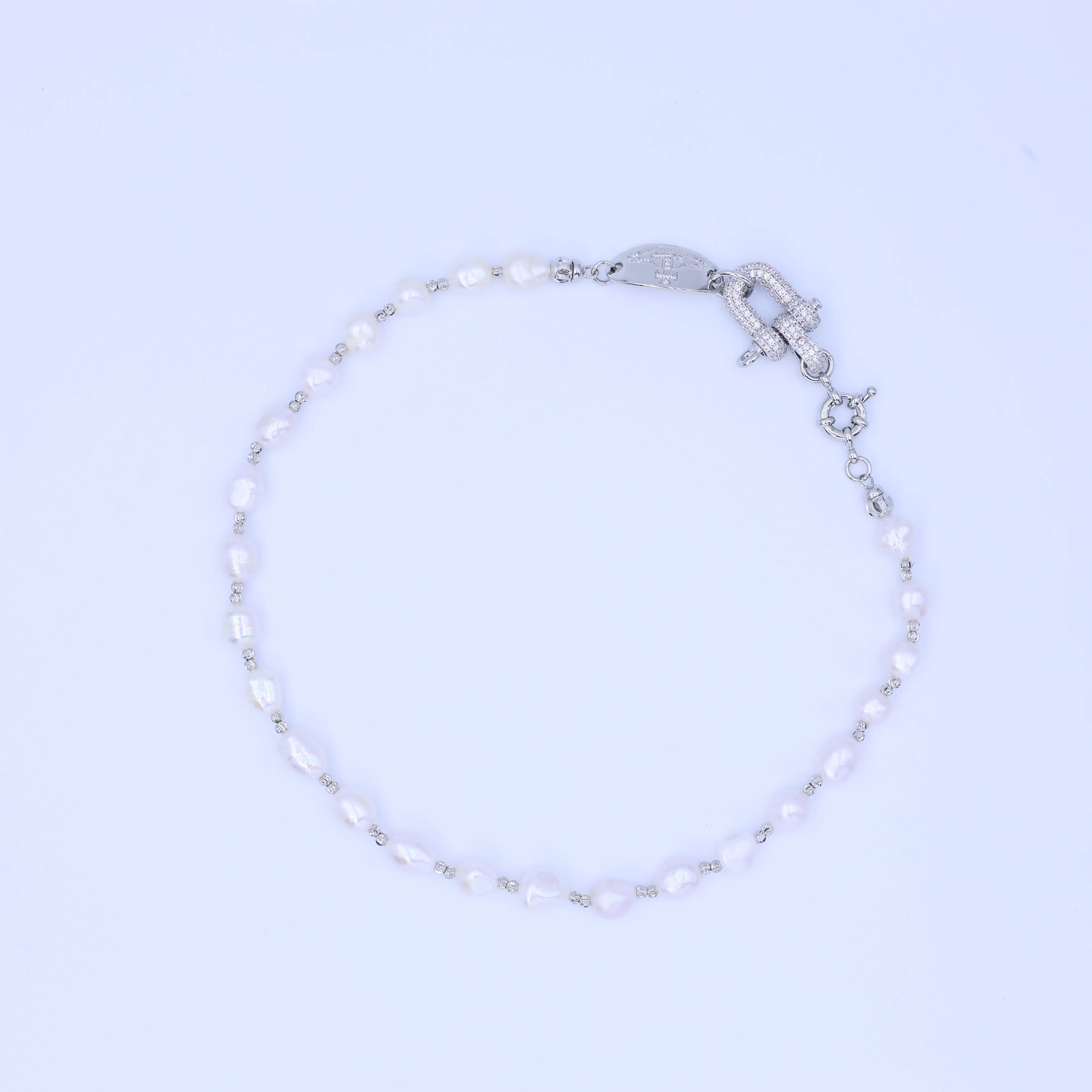 DIY Handmade Romantic Retro Natural Freshwater Pearl Necklace Gold Plated for Wedding and Party Gifts