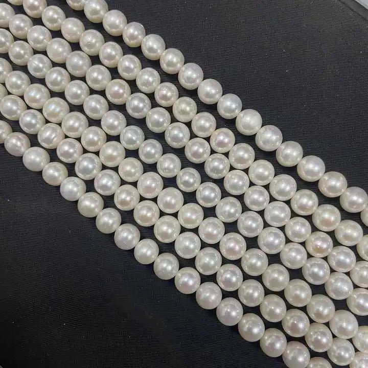 4A Quality 7-8mm Bulk Freshwater Natural Pearl High End DIY Jewelry Making Pearls High Gloss and High Roundness