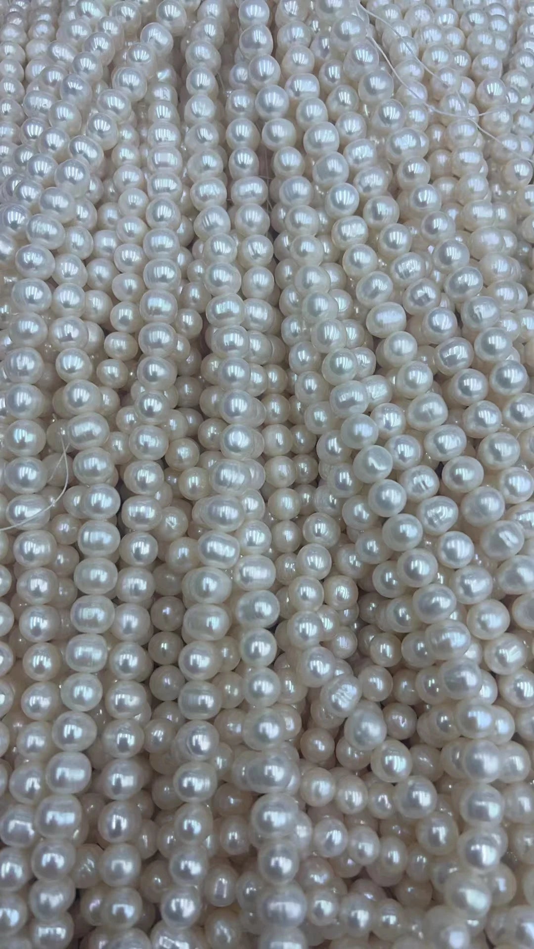 4A Quality 7-8mm Bulk Freshwater Natural Pearl High End DIY Jewelry Making Pearls High Gloss and High Roundness