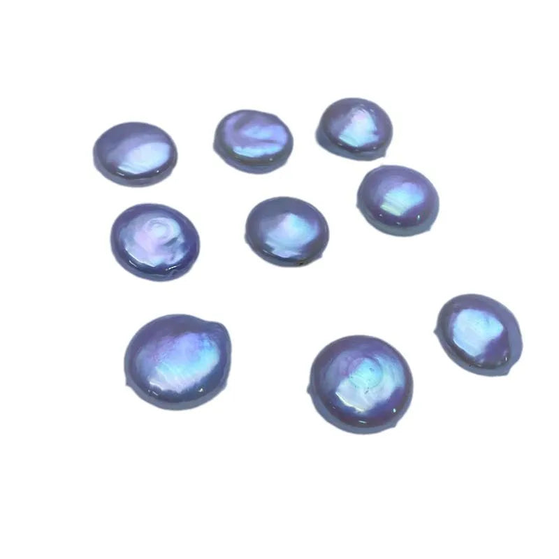 15mm White Button shape Cultured natural Freshwater Pearl Baroque Loose Beads High Luster Flawless for DIY Jewelry Making