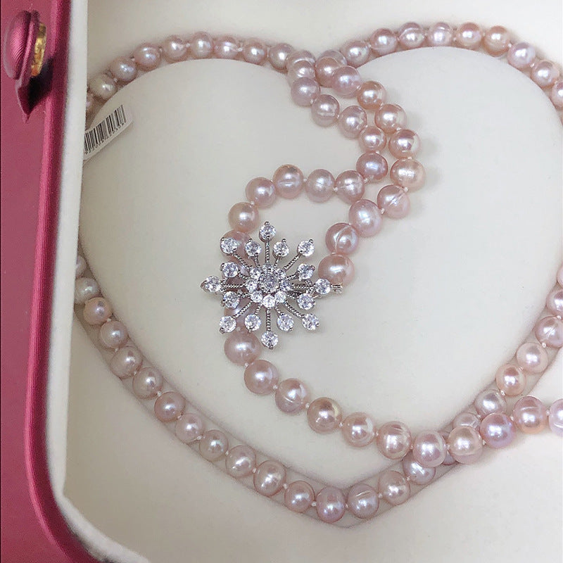 "Freshwater Pearl Necklace | Long-Length Simple Fashion for Women"