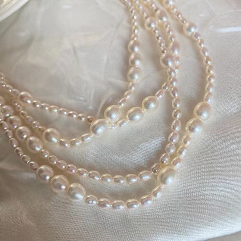 Long Freshwater Pearl Necklace - Minimalist Pendant Design, Wholesale