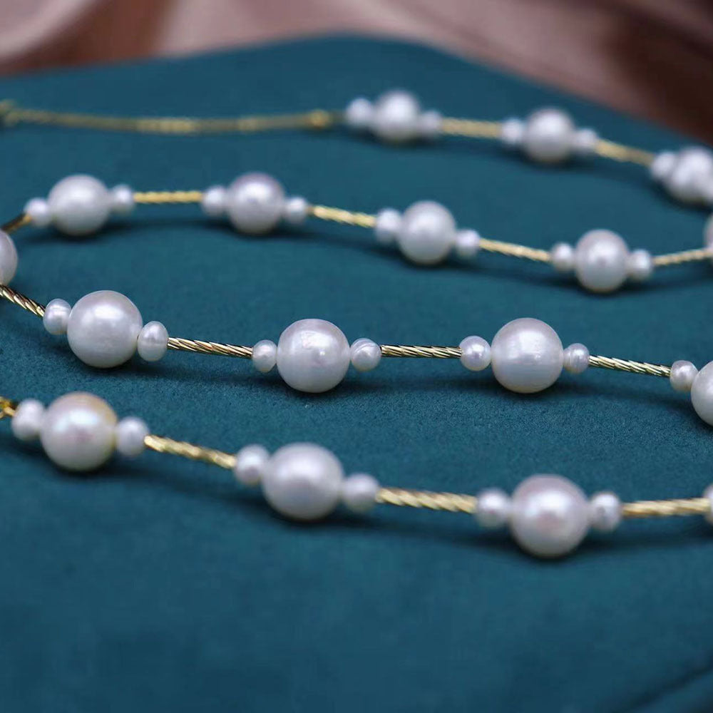 Baroque Pearl Choker Necklace!