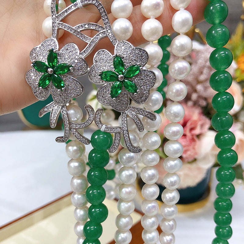"Freshwater Pearl Necklace | Long-Length Simple Fashion for Women"