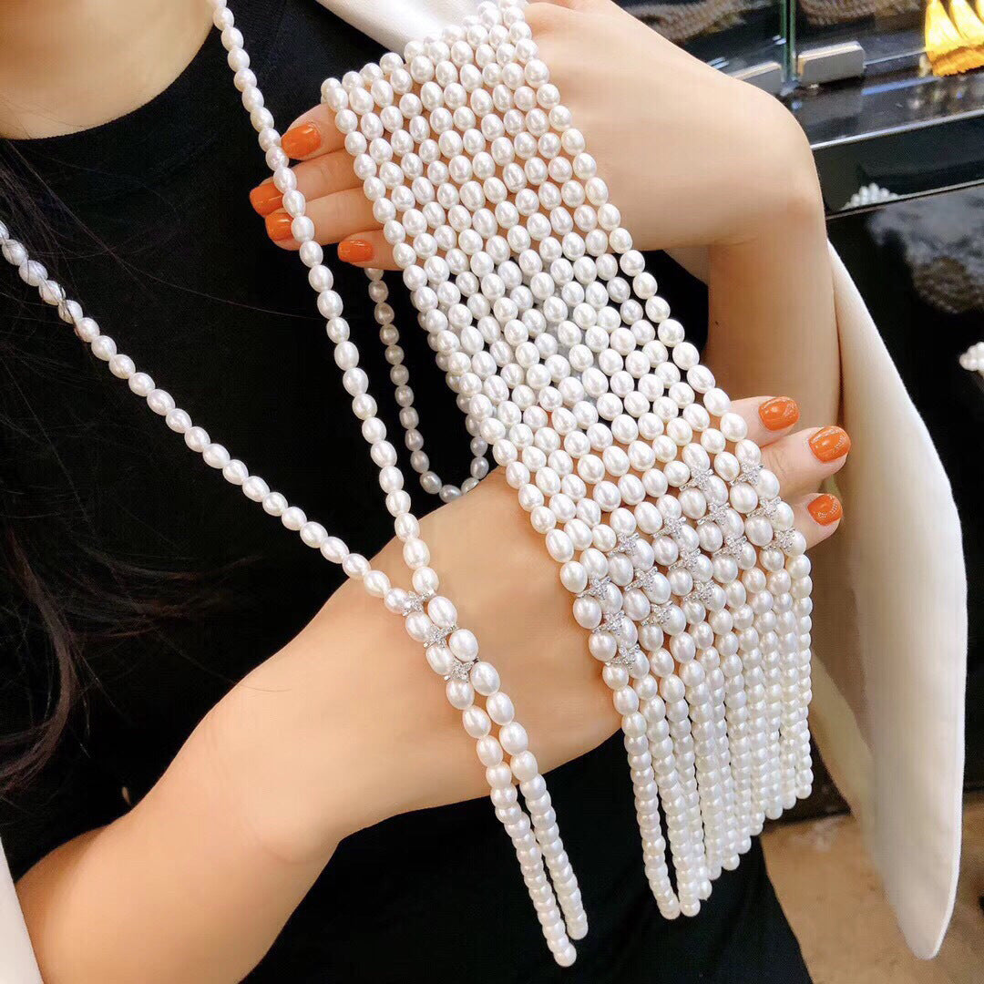 Korean Style Freshwater Pearl Necklace - 7-8mm, Handpicked High Luster, Elegant Design