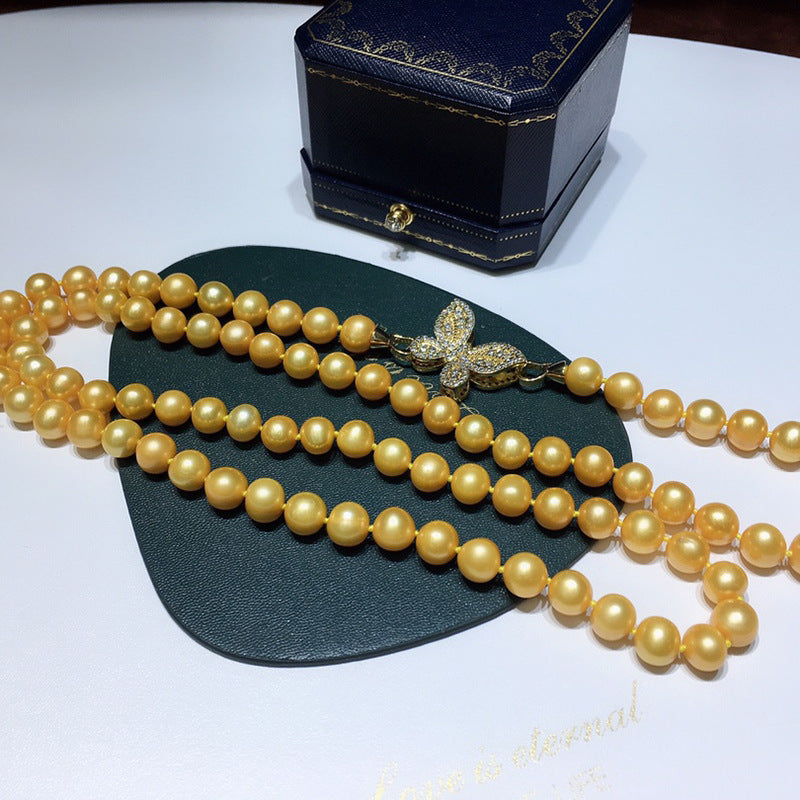 "Freshwater Pearl Necklace | Long-Length Simple Fashion for Women"