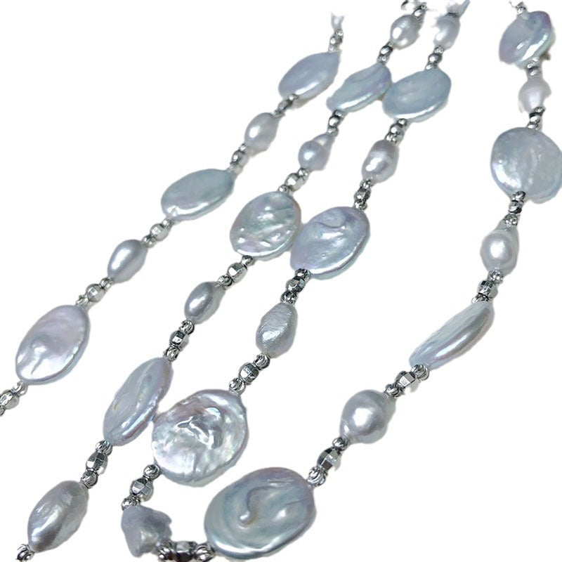 "Freshwater Pearl Necklace | Long-Length Simple Fashion for Women"