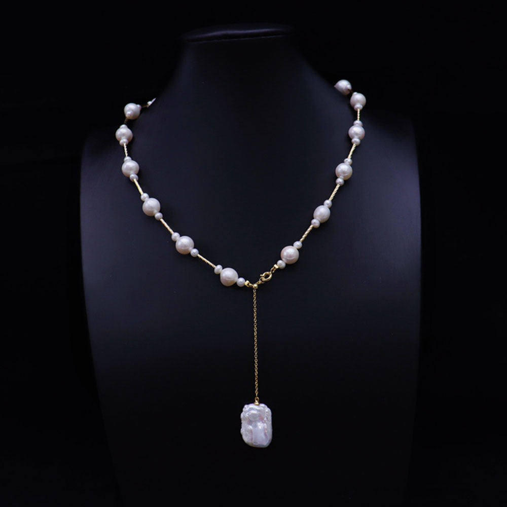 Baroque Pearl Choker Necklace!