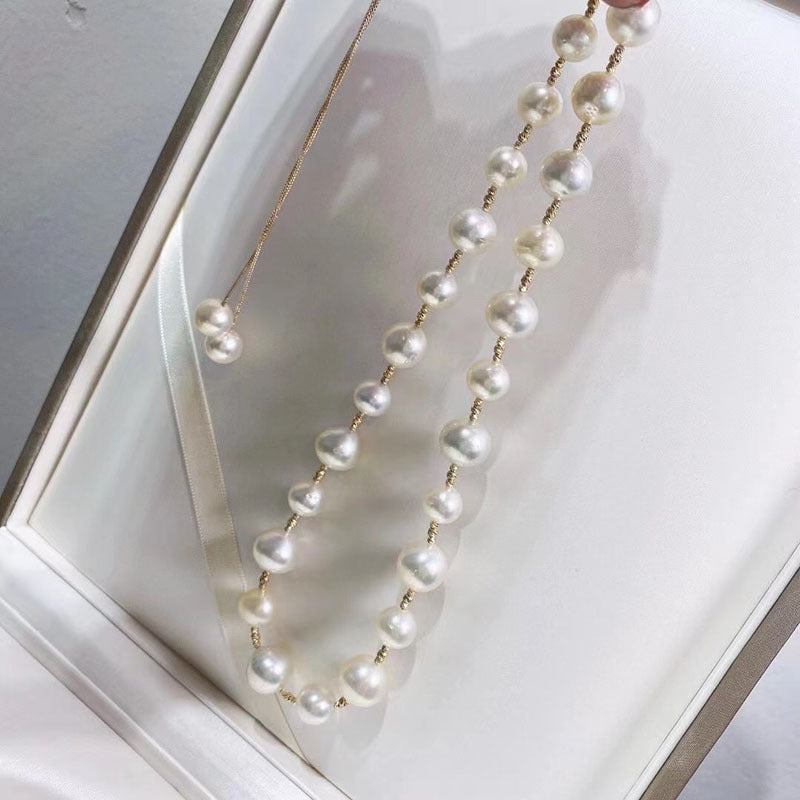 Natural freshwater pearl necklace wholesale