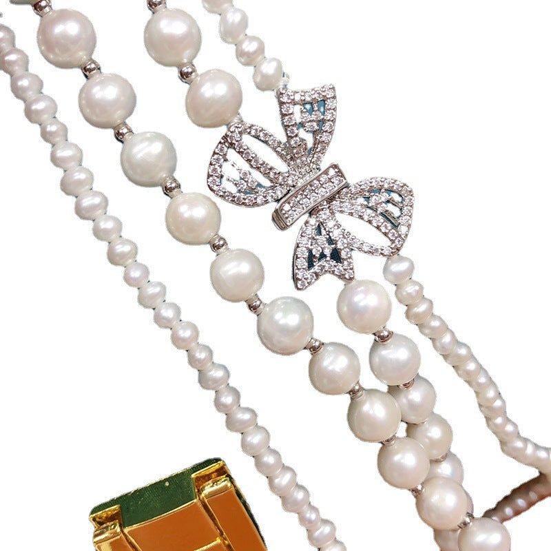 "Freshwater Pearl Necklace | Long-Length Simple Fashion for Women"