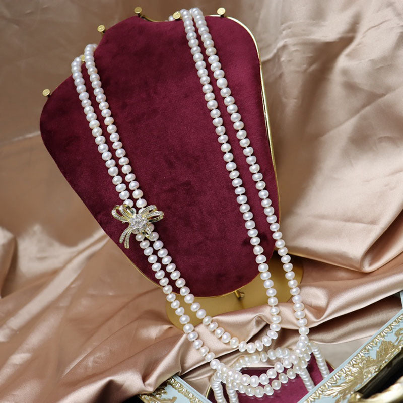 "Freshwater Pearl Necklace | Long-Length Simple Fashion for Women"