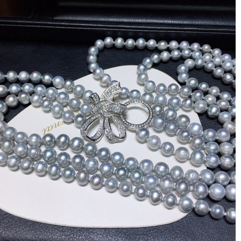 "Freshwater Pearl Necklace | Long-Length Simple Fashion for Women"