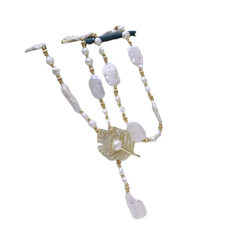 Irregular Baroque Freshwater Pearl Necklace - Unique Versatile Jewelry, Minimalist Designer Pearl Chain for Wholesale