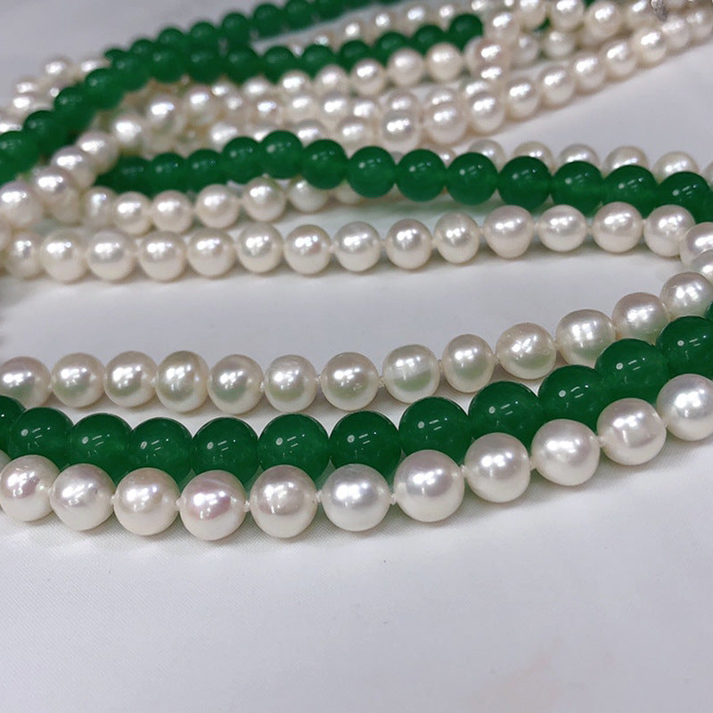 "Freshwater Pearl Necklace | Long-Length Simple Fashion for Women"