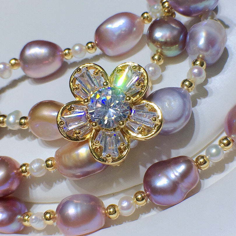 "Freshwater Pearl Necklace | Long-Length Simple Fashion for Women"
