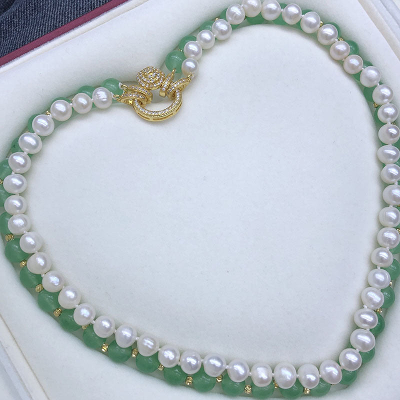 "Freshwater Pearl Necklace | Long-Length Simple Fashion for Women"