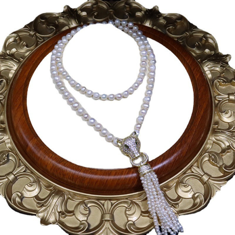 Natural Pearl Necklace - Long Pendant, Elegant & Versatile, Wholesale Prices