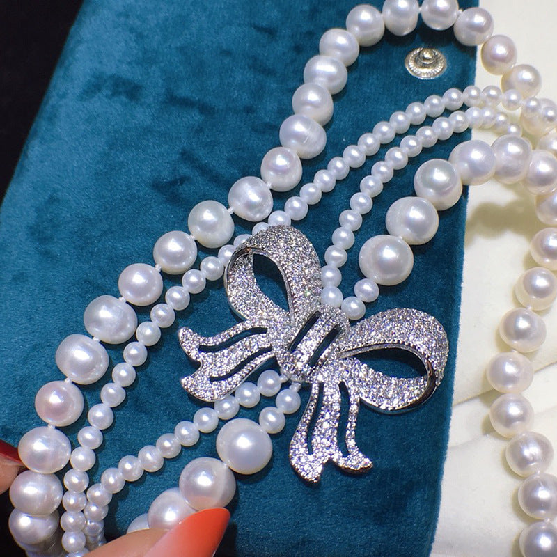 "Freshwater Pearl Necklace | Long-Length Simple Fashion for Women"