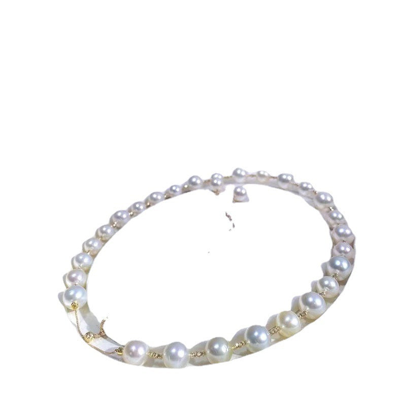 Natural freshwater pearl necklace wholesale