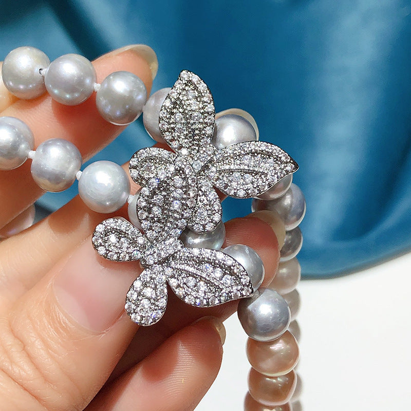 New Freshwater Pearl Necklace for Women - Luxury Multi-Wear Long Pendant Chain, Elegant and Versatile Design