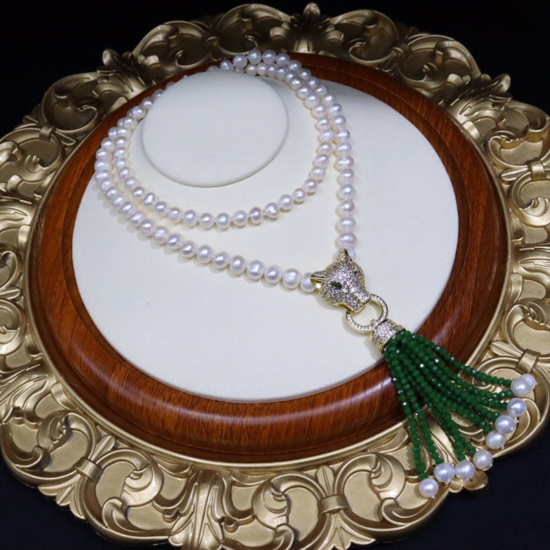 Natural Pearl Necklace - Long Pendant, Elegant & Versatile, Wholesale Prices