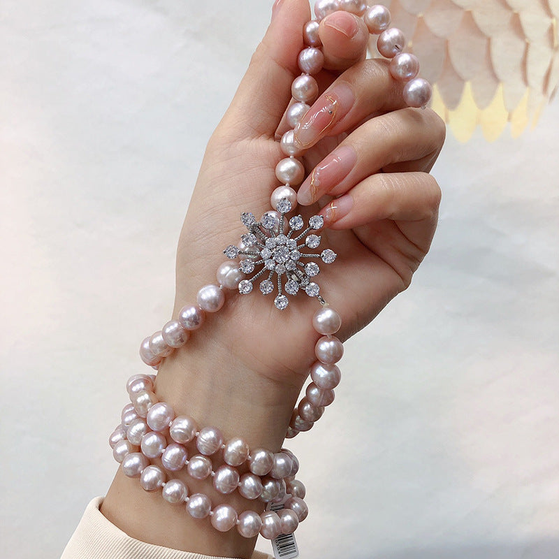 "Freshwater Pearl Necklace | Long-Length Simple Fashion for Women"