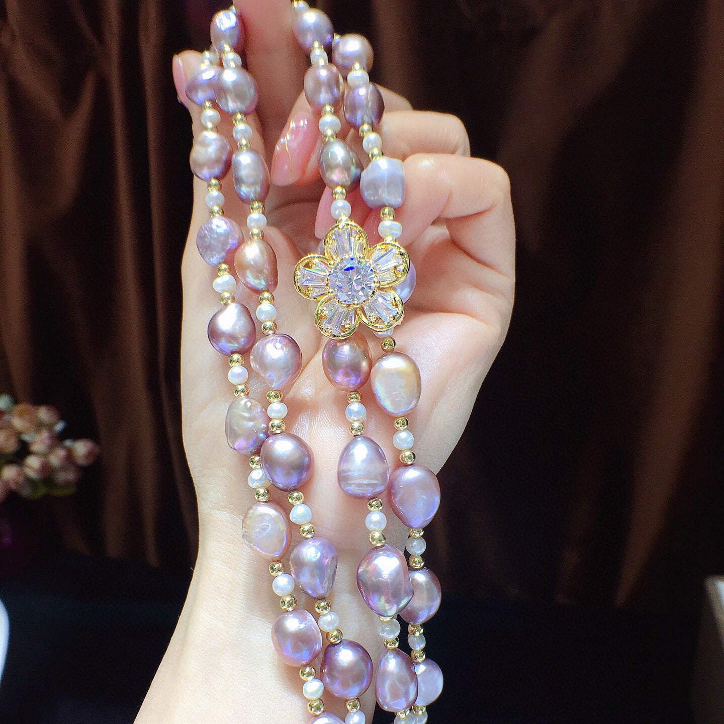 "Freshwater Pearl Necklace | Long-Length Simple Fashion for Women"