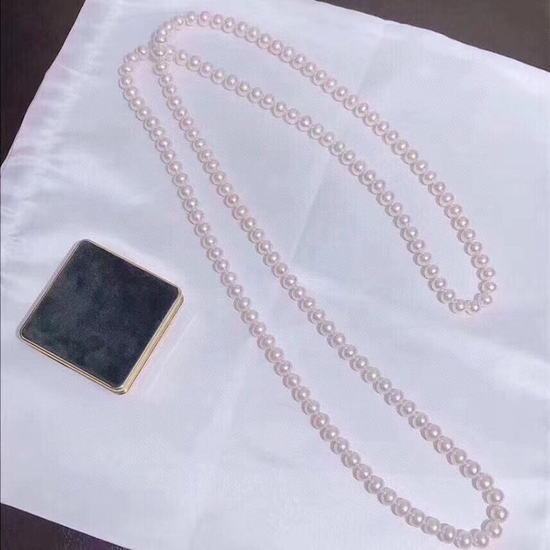 "Freshwater Pearl Necklace | Long-Length Simple Fashion for Women"