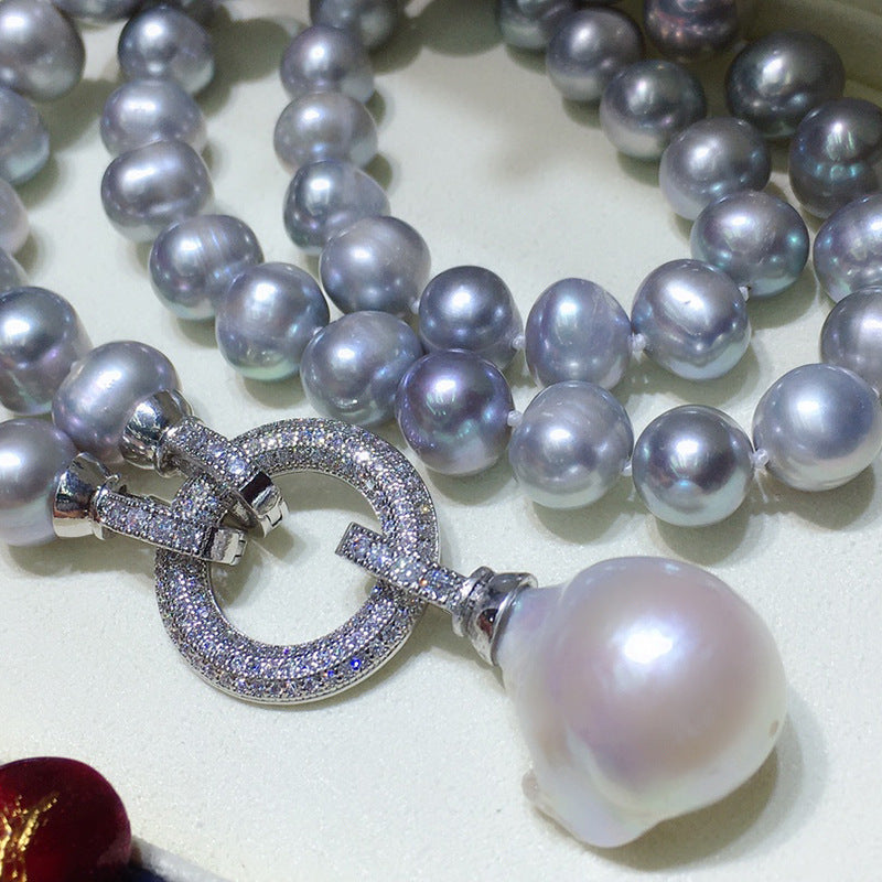 "Freshwater Pearl Necklace | Long-Length Simple Fashion for Women"