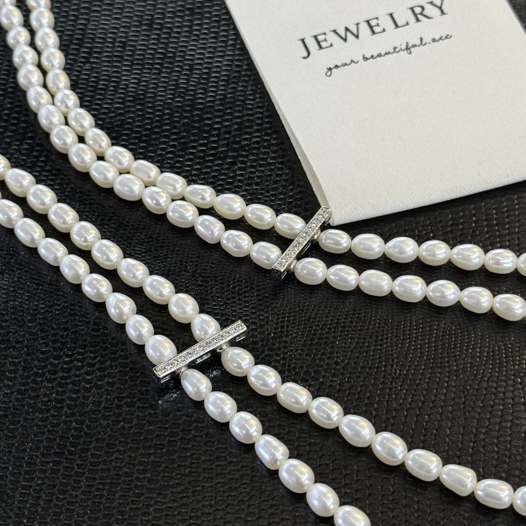 "Freshwater Pearl Necklace | Long-Length Simple Fashion for Women"