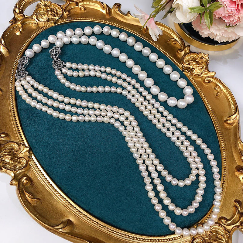 "Freshwater Pearl Necklace | Long-Length Simple Fashion for Women"
