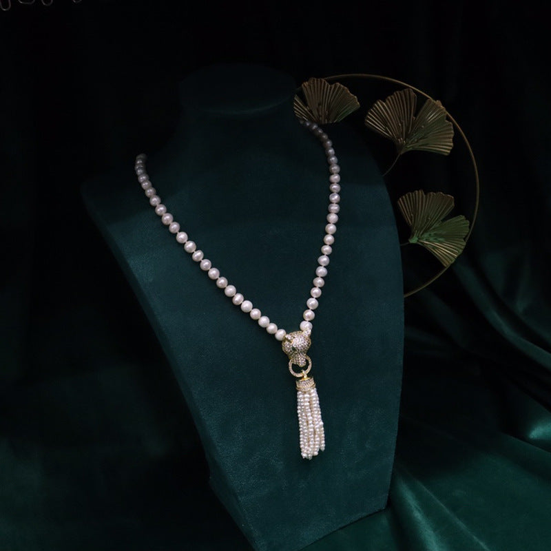 Natural Pearl Necklace - Long Pendant, Elegant & Versatile, Wholesale Prices