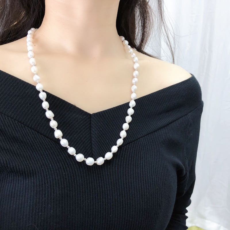 New Baroque Pearl Necklace for Women - Minimalist Versatile Fashion Jewelry, Elegant Design