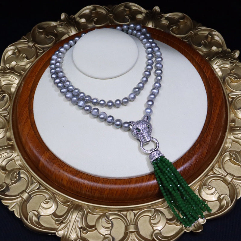 Natural Pearl Necklace - Long Pendant, Elegant & Versatile, Wholesale Prices