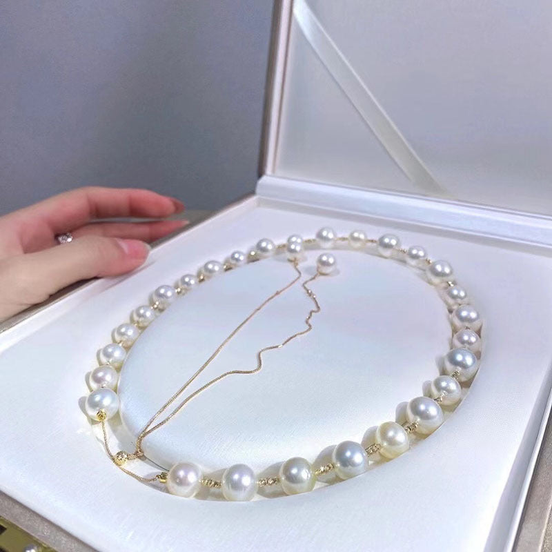 Natural freshwater pearl necklace wholesale