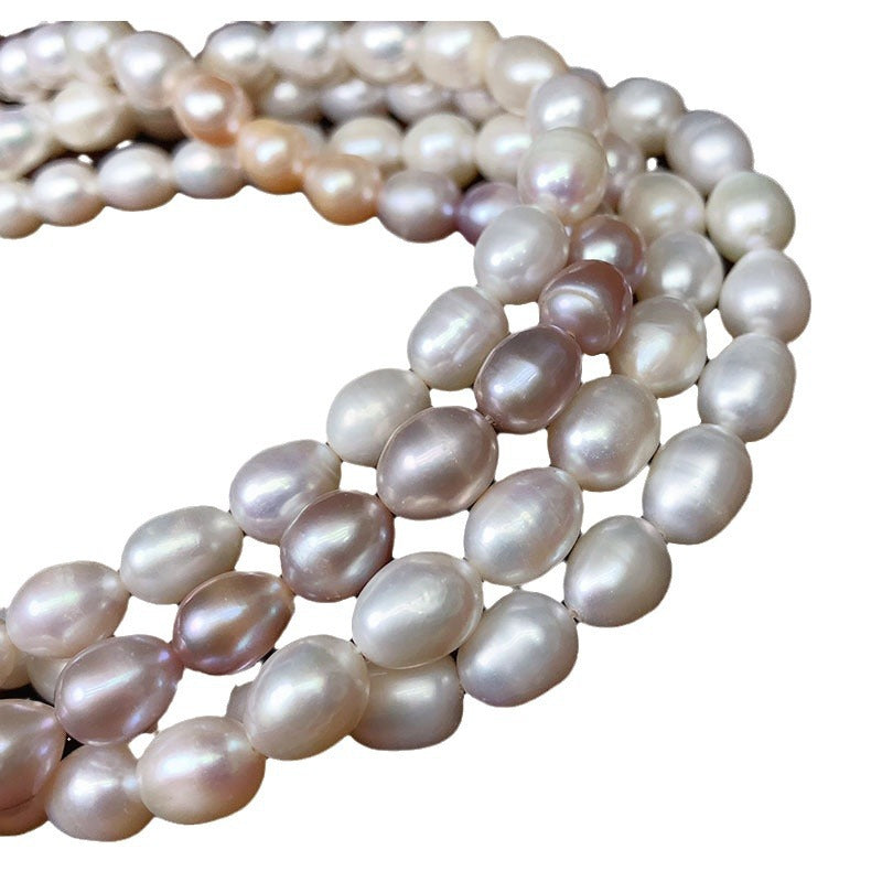 Natural Rice Pearl Necklace for Women - Versatile Minimalist Luxury Jewelry, Freshwater Pearl Pendant Chain