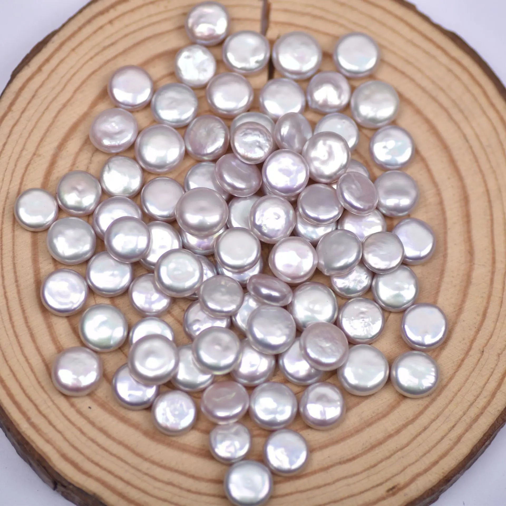 High Quality 8-10mm White Pearl round Shape Bead Good Luster Natural Freshwater Pearl  Advanced DIY Jewelry Accessories