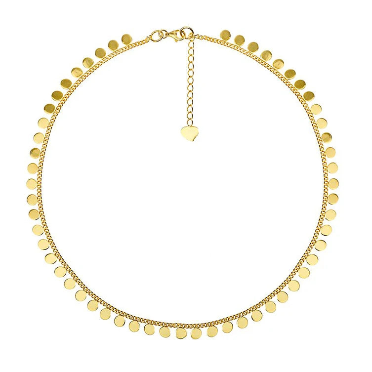Ladies' DIY 18K gold plated high-end natural shaped pearl Baroque necklace