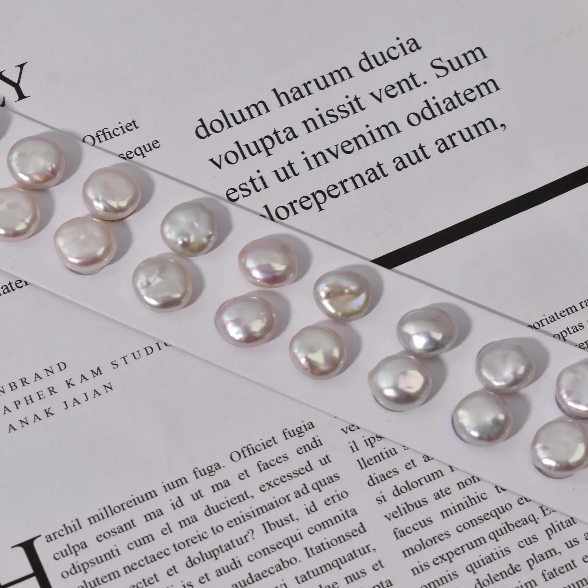 2pcs 12mm Big Baroque Nature Freshwater Pearl High Luster DIY Jewelry for Making Pair two pieces