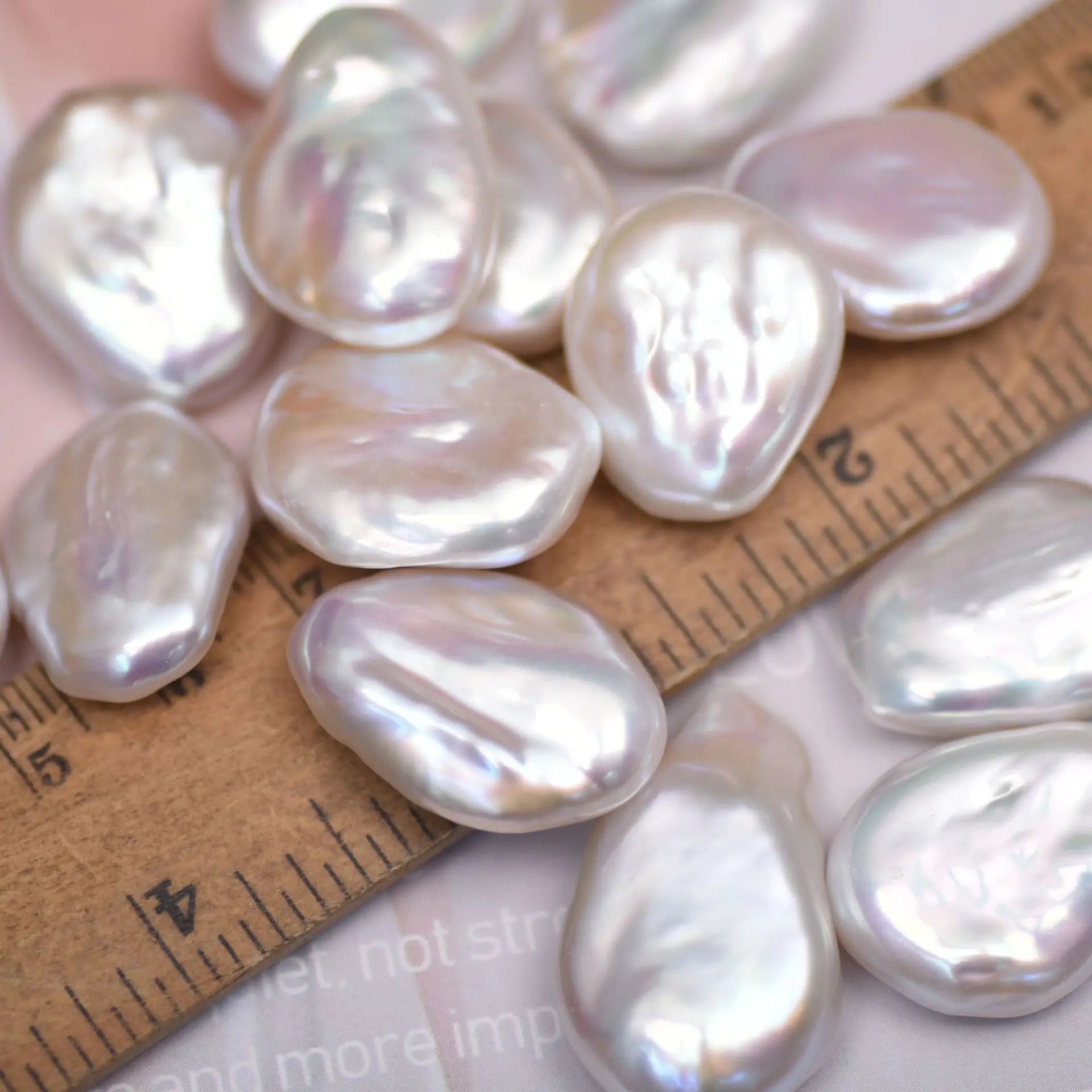 17-23mm Large Cultured Natural White Freshwater Loose Baroque Pearl with Good Luster for DIY Jewelry Making
