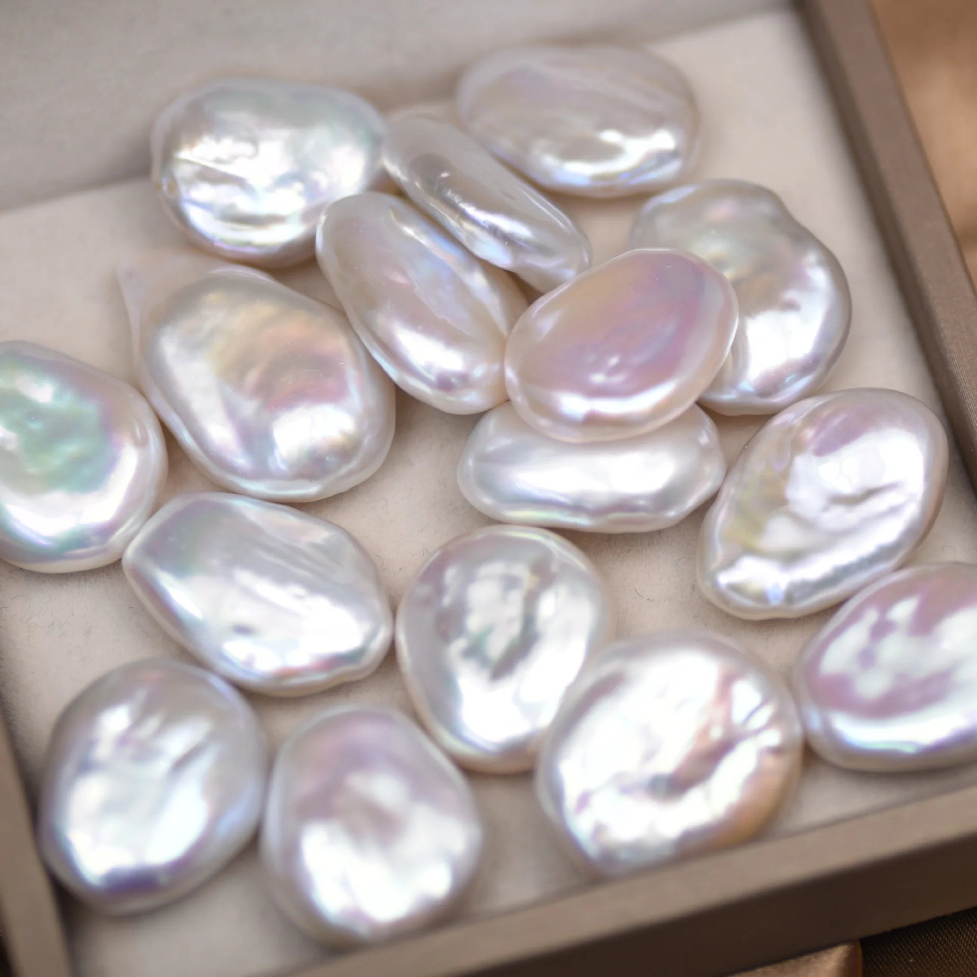 17-23mm Large Cultured Natural White Freshwater Loose Baroque Pearl with Good Luster for DIY Jewelry Making