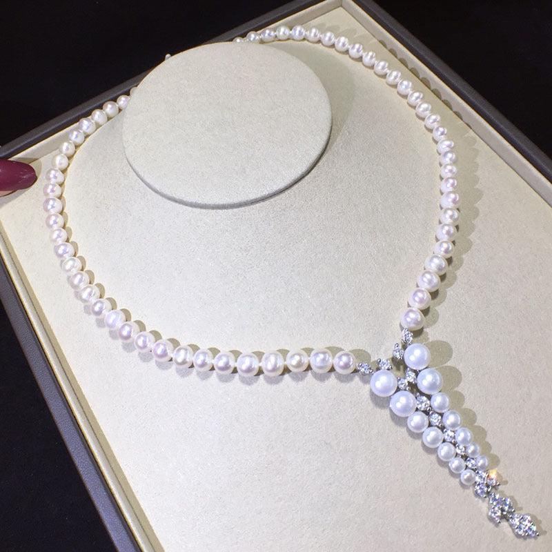 Freshwater pearl 8-9mm niche design necklace