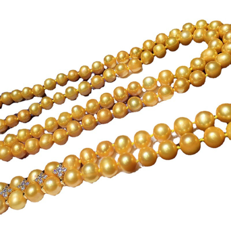 "Freshwater Pearl Necklace | Long-Length Simple Fashion for Women"