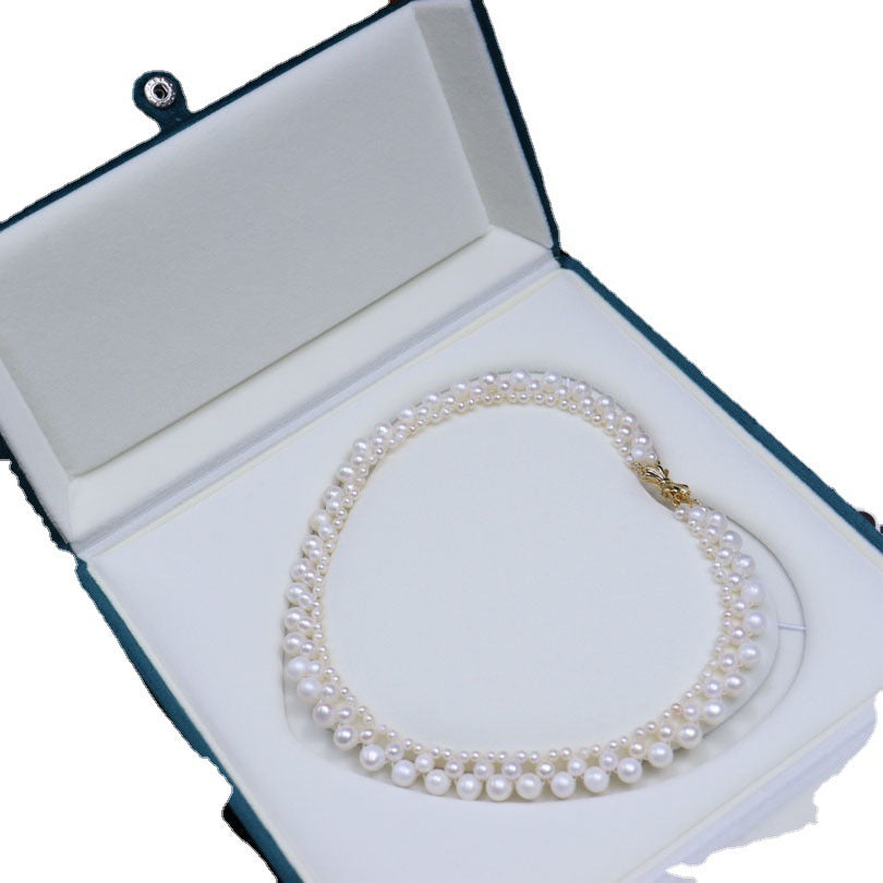 Natural Freshwater Pearl Necklace Wholesale Women's Versatile Luxury Clavicle Chain Unique Trendy Design